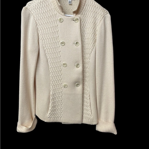 St. John Sport ivory sweater size S - Picture 9 of 16